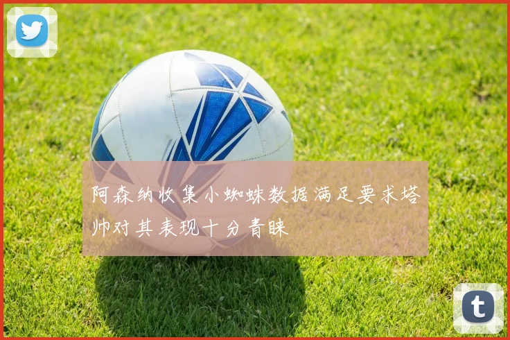 阿森纳收集小蜘蛛数据满足要求塔帅对其表现十分青睐